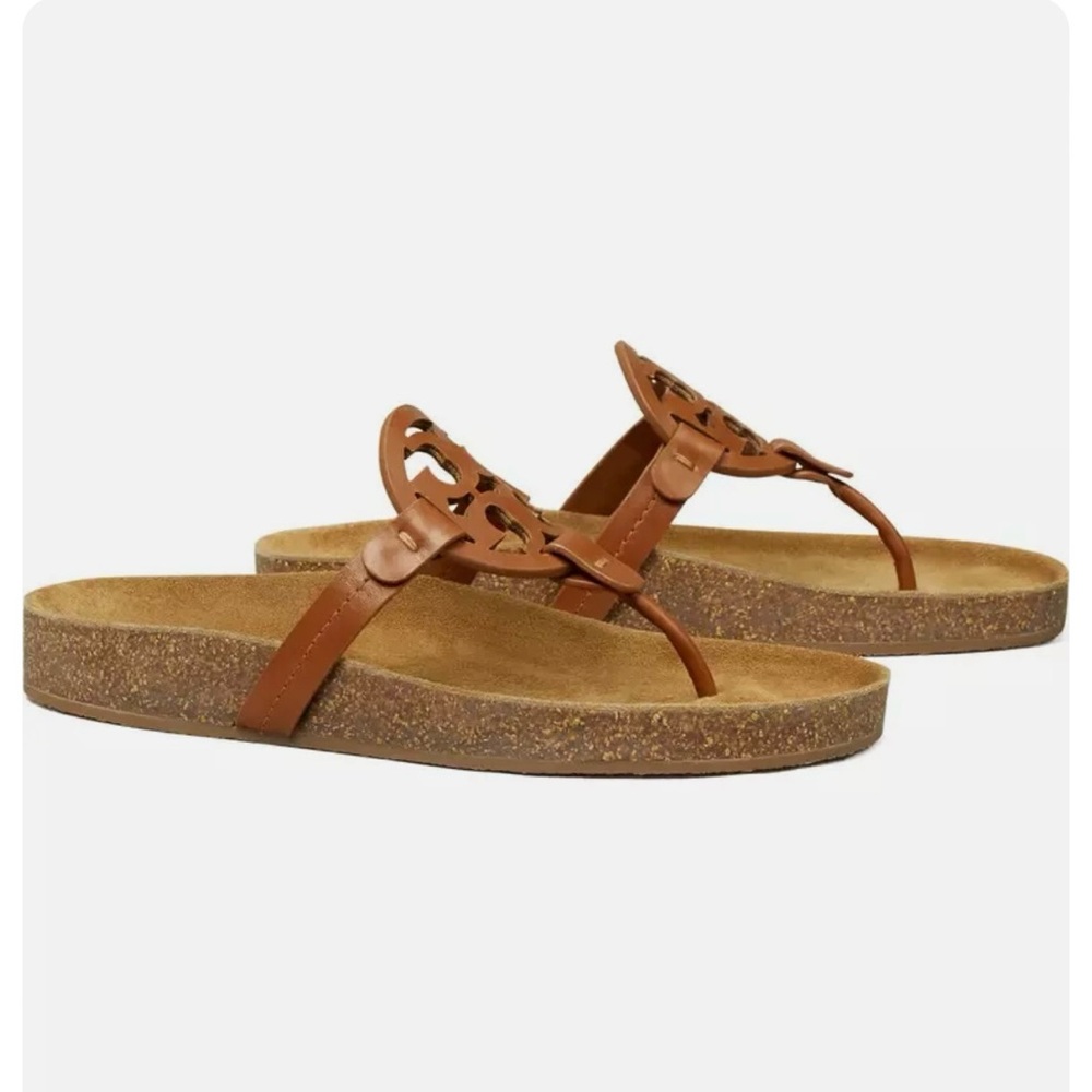 Tory Burch Miller Cloud sandal, brown and cork size 9